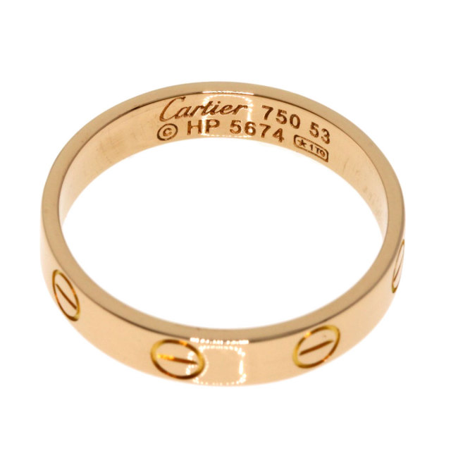 CARTIER カルティエ ミニラブリング #53 リング・指輪 K18ピンク