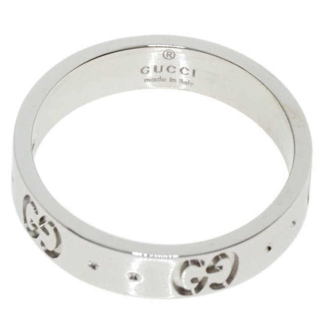 GUCCI グッチ アイコン #9 リング・指輪 K18ホワイトゴールド