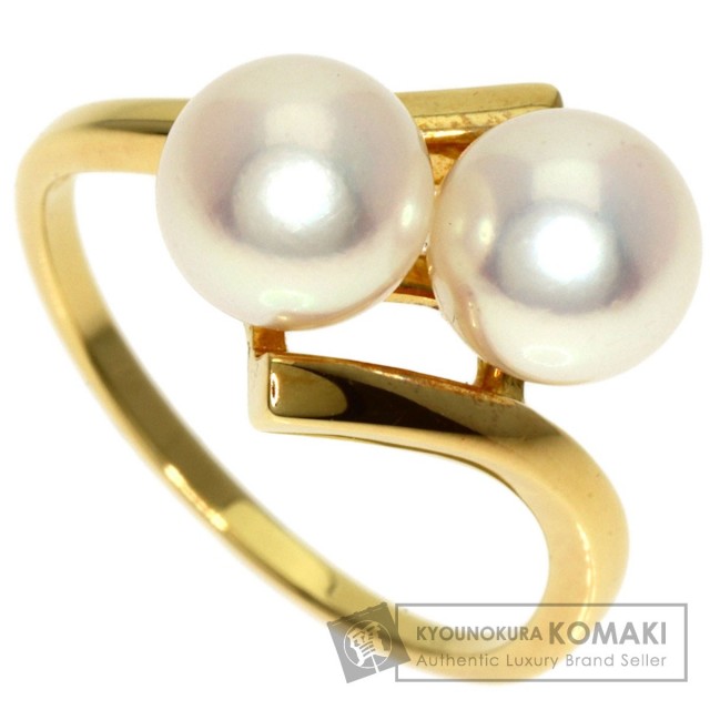 MIKIMOTO ミキモト パール 真珠 リング・指輪 K18イエローゴールド  