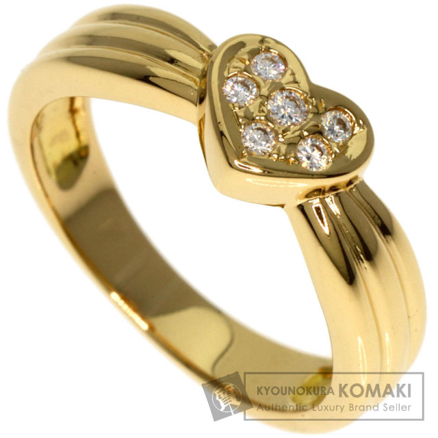 TASAKI タサキ ハート ダイヤモンド リング・指輪 K18イエローゴールド 