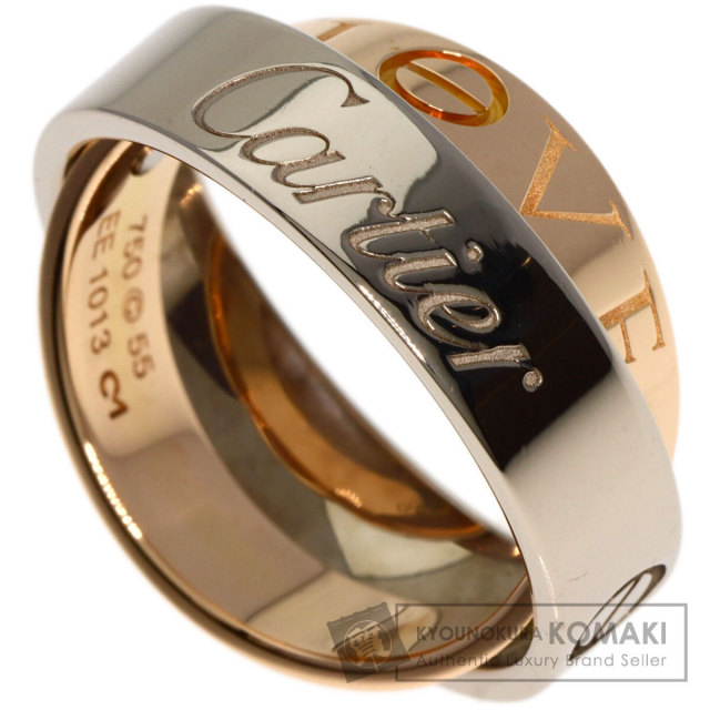 カルティエ Cartier #55ラブリング K18 ホワイトゴールド