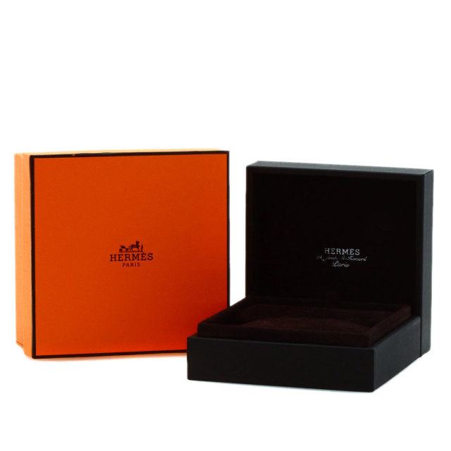 HERMES エルメス ループ PM ピアス K18ピンクゴールド レディース