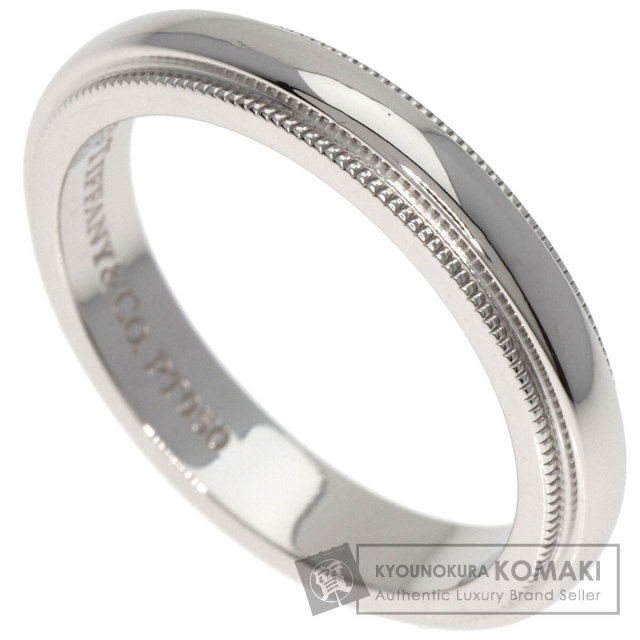 ティファニー Tiffany&Co. ダブル ミルグレイン プラチナ幅 4mm