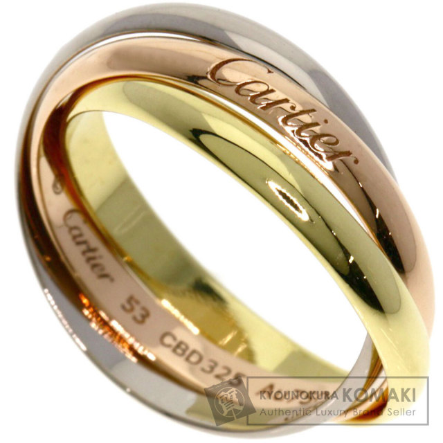CARTIER カルティエ トリニティ SM #53 リング・指輪 K18ピンク 