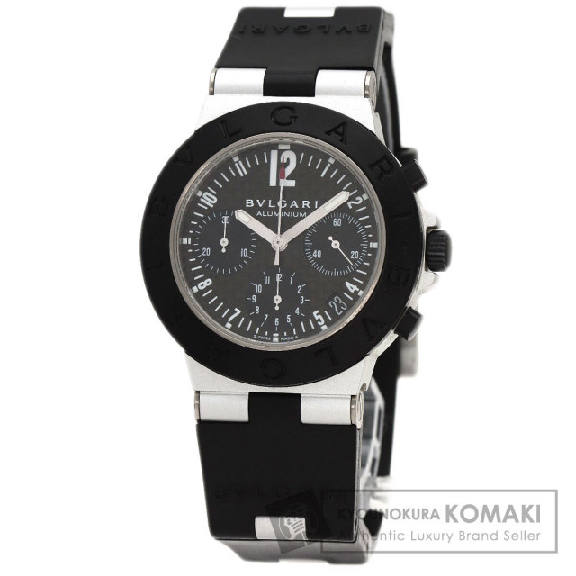 BVLGARI ブルガリ AC38TA アルミニウム クロノグラフ カーボン 腕時計  