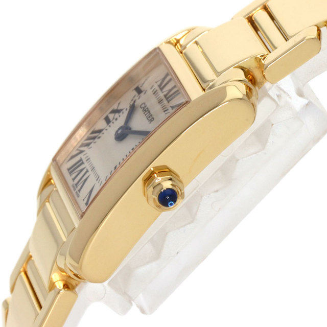Cartier クォーツ 腕時計 ゴールド CARTIER カルティエ W50002N2 タンクフランセーズ SM 腕時計 K18