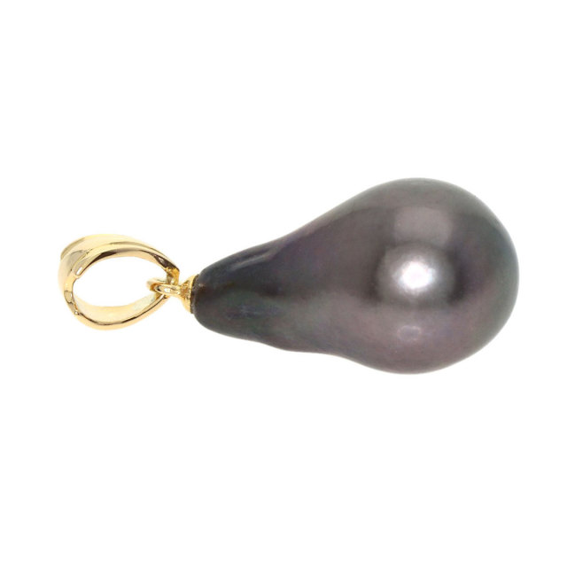 TASAKI タサキ バロックパール 真珠 ペンダントトップ K18イエロー 