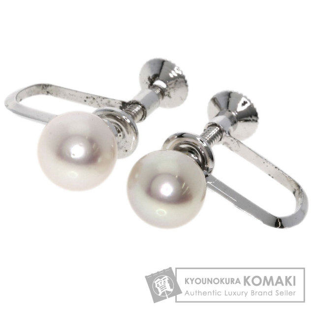 MIKIMOTO ミキモト パール 真珠 イヤリング シルバー レディース