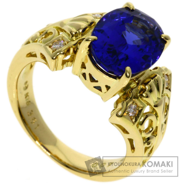 TASAKI タサキ タンザナイト ダイヤモンド リング・指輪 K18イエロー 