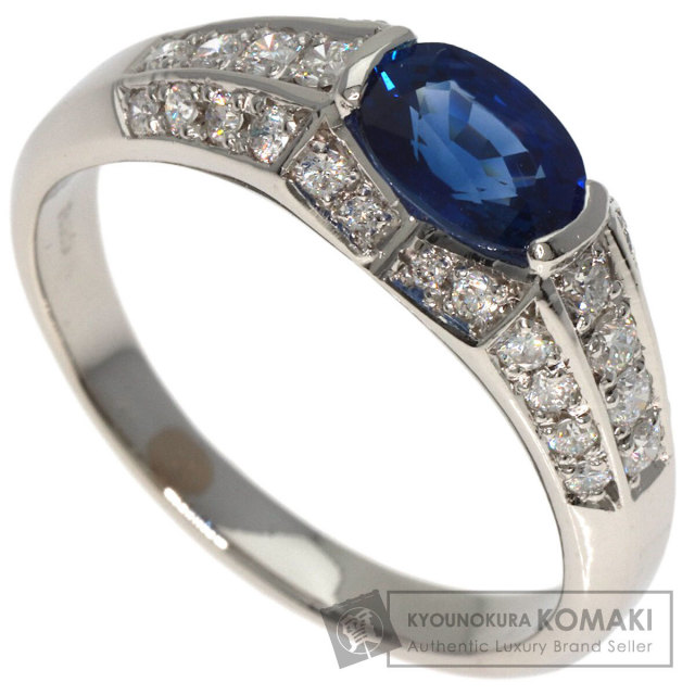 1.11ct サファイア ダイヤモンド リング・指輪 プラチナPT900 6g