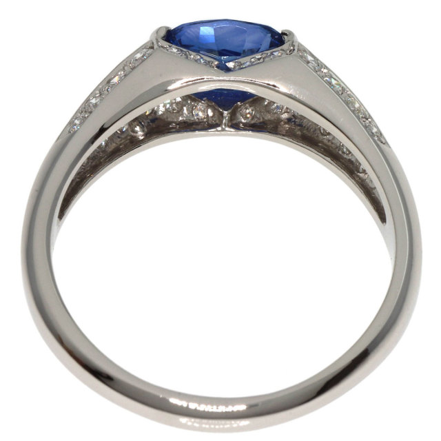 『最終値下げ』プラチナ900サファイヤダイヤモンドリング サファイア4.48ct ダイヤモンド計0.88ct プラチナ900 リング