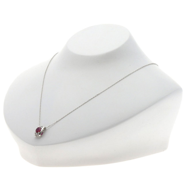 0.56ct ルビー ダイヤモンド ネックレス プラチナPT900/PT850 3.7g 