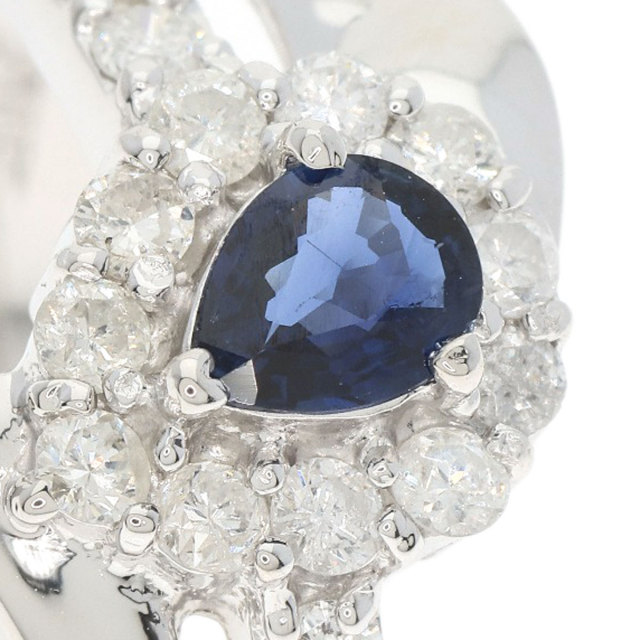 0.31ct サファイア ダイヤモンド リング・指輪 プラチナPT900 5.8g 