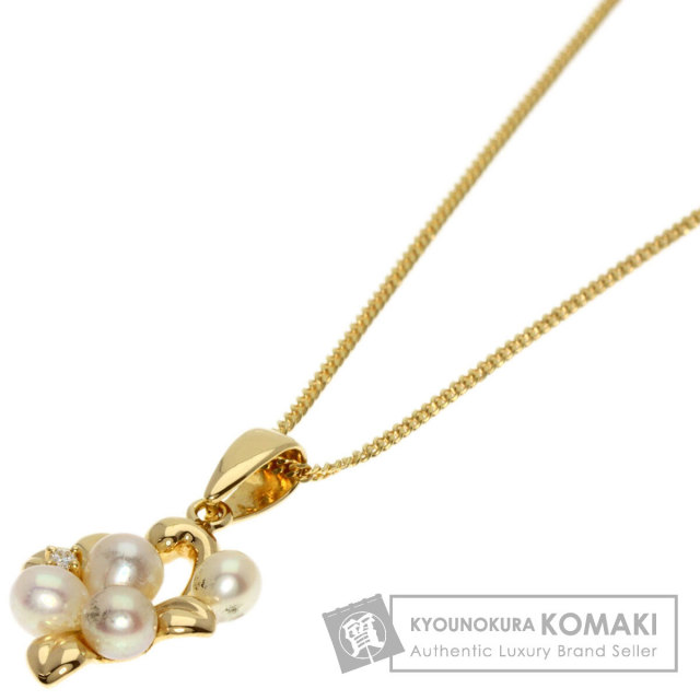 TASAKI タサキ パール 真珠 ダイヤモンド ネックレス K18イエロー  