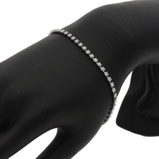 2ct ダイヤモンド ブレスレット プラチナPT850 6.1g レディース 