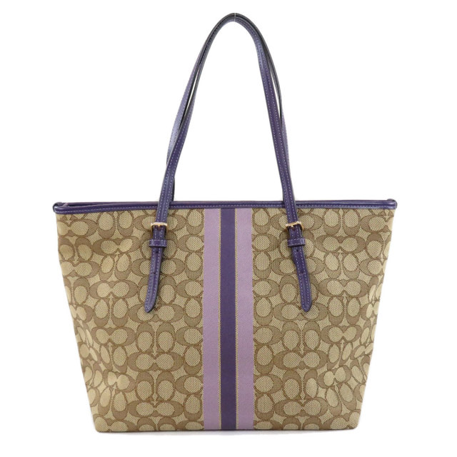 【送料込】 COACH キャンバス トートバッグ シグネチャー F39043 コーチ バッグ