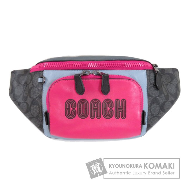 COACH コーチ C8129 ウェストバッグ ボディバッグ COACH コーチ C8129 シグネチャー ボディバッグ レザー