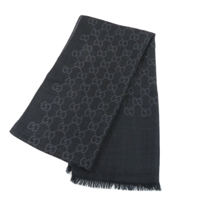 GUCCI グッチ ストール GG スカーフ ウール/シルク レディース 