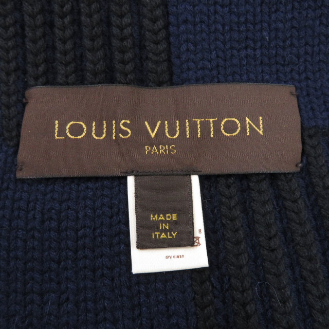 LOUIS VUITTON ルイヴィトン ダミエ柄 マフラー カシミヤ/シルク