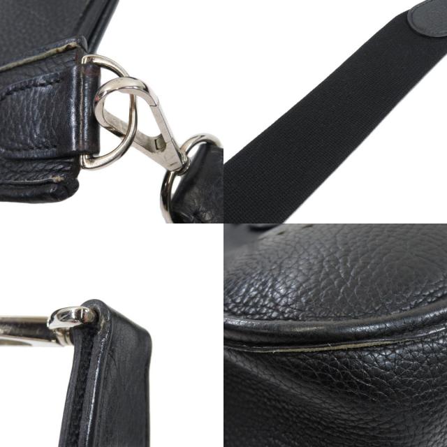 HERMES エルメス エブリンPM 黒 ブラック シルバー金具