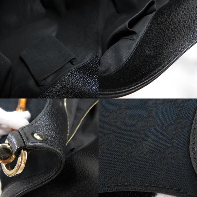 GUCCI グッチ 137394 バンブー GG トートバッグ キャンバス レディース  