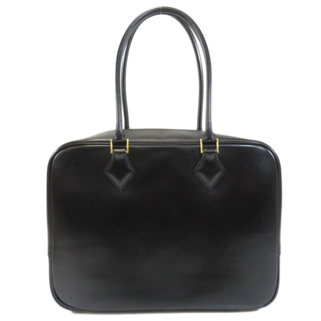 HERMES エルメス プリュム28 黒 ブラック ゴールド金具