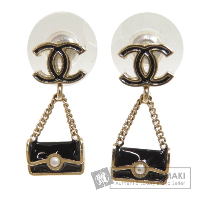 CHANEL シャネル ココマーク マトラッセ ピアス 金属製