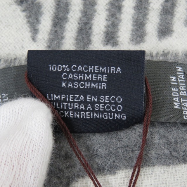 HERMES エルメス チェーンモチーフ マフラー カシミヤ