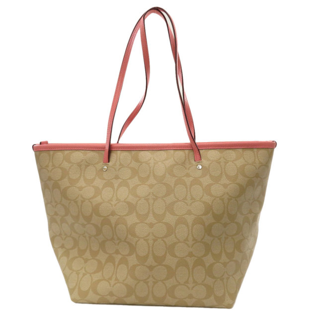 COACH コーチ F34104 シグネチャー トートバッグ PVC/レザー レディース