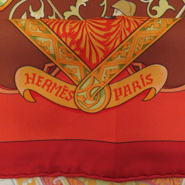 HERMES エルメス カレ90 La vie a chevaL スカーフ シルク レディース