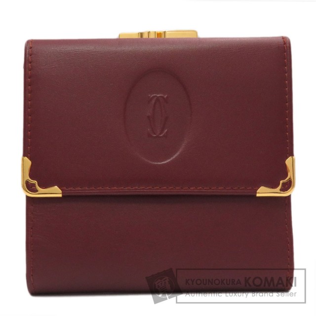 CARTIER カルティエ マストライン がま口 二つ折り財布（小銭