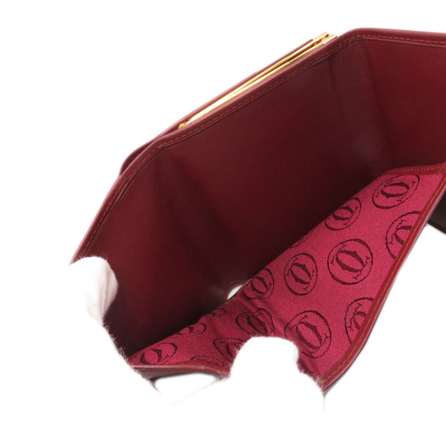 Cartier レザーケース　がま口 Cartier - □新同□希少□ カルティエ がま口 カード ケース 二
