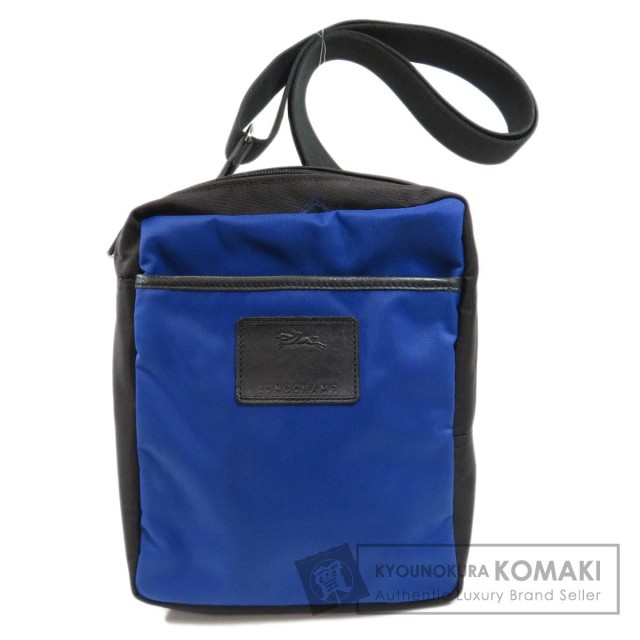 美品 ロンシャン ロゴ オールレザー ショルダーバッグ LONGCHAMP 緑