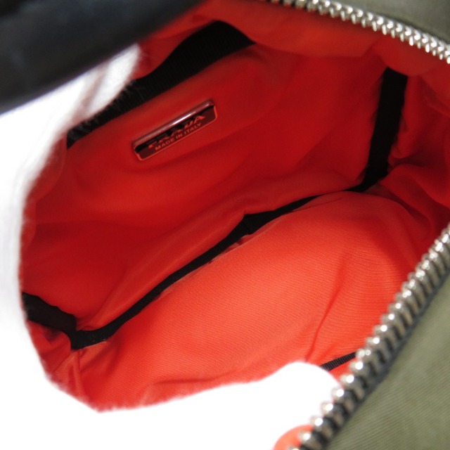 PRADA プラダ 1BB061 ロゴ金具 2WAY ハンドバッグ ナイロン素材 レディース 