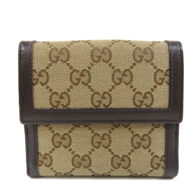 GUCCI グッチ 269975 Wホック GG 二つ折り財布（小銭入れあり