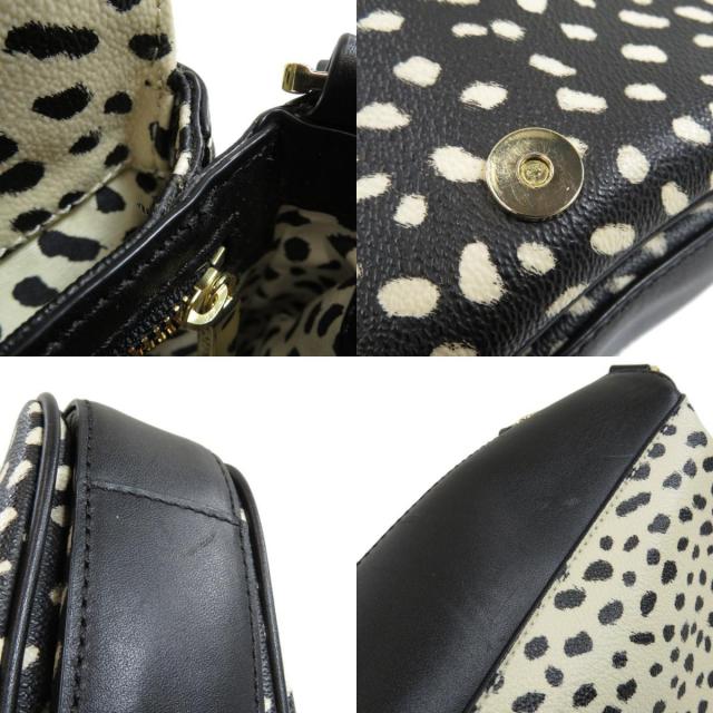 Tory Burch トリーバーチ アニマル柄 ショルダーバッグ PVC/レザー 