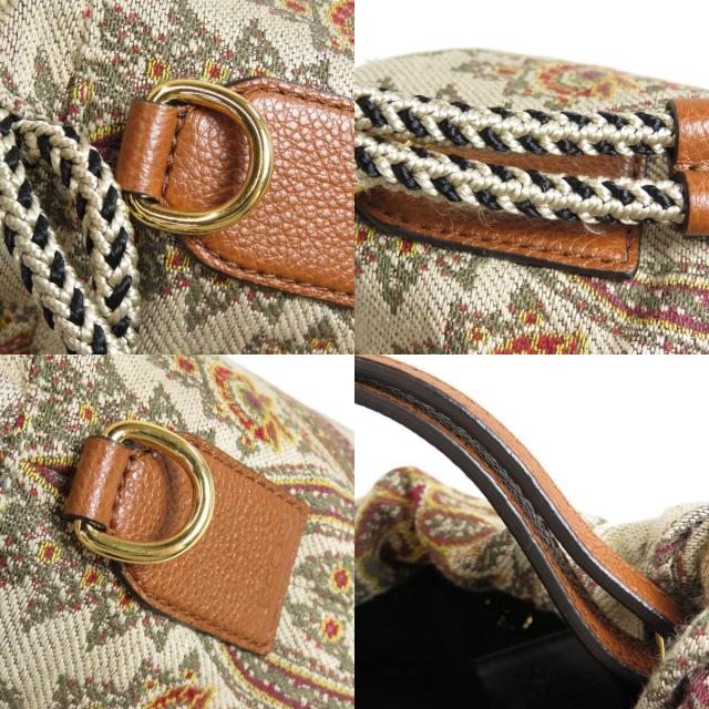 ETRO エトロ 巾着バッグ ペイズリー柄 2WAY ハンドバッグ