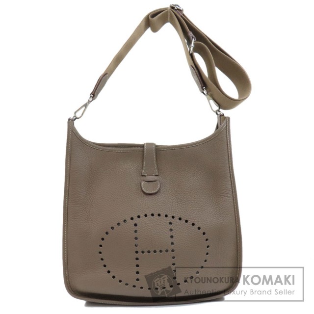 HERMES エルメス エブリン3 GM エトープ エトゥープ シルバー金具  