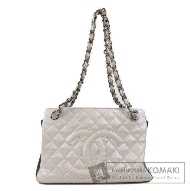 CHANEL シャネル チェーンバッグ マトラッセ シルバー金具 トート