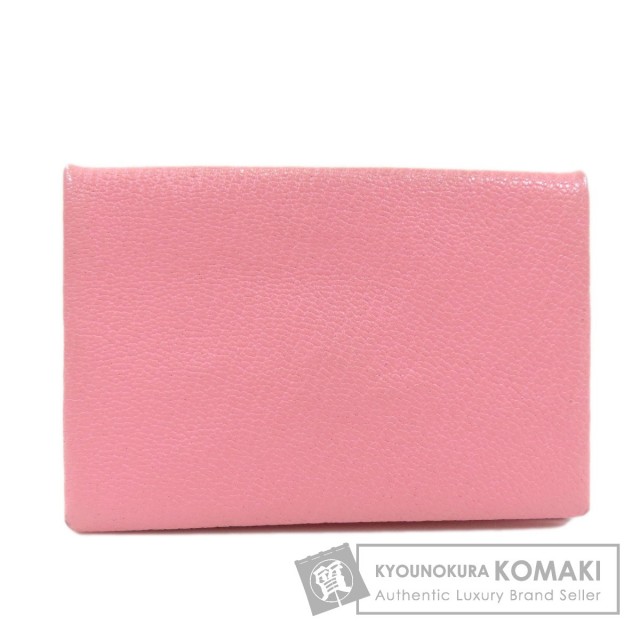 HERMES エルメス カルヴィ ローズコンフェッティ カードケース  