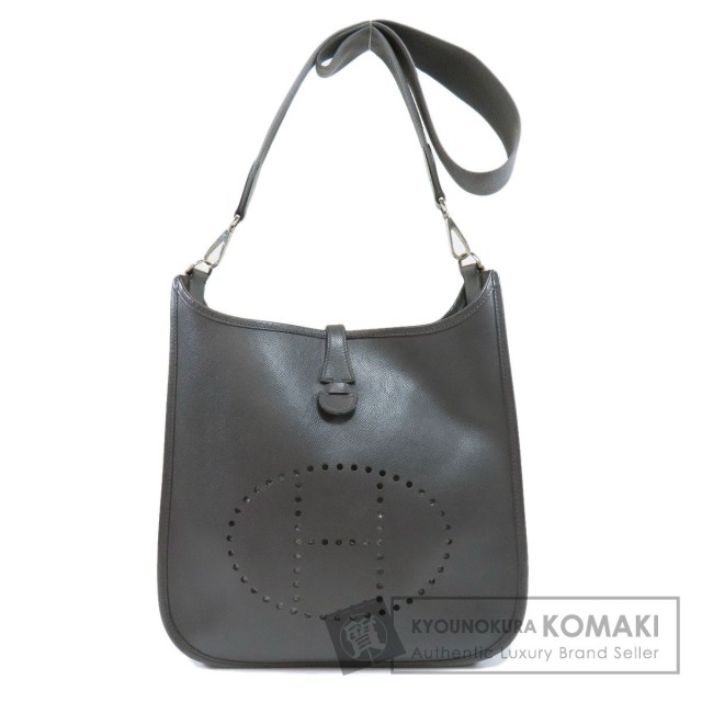 HERMES エルメス エブリン2 PM グレー シルバー金具 ショルダーバッグ  