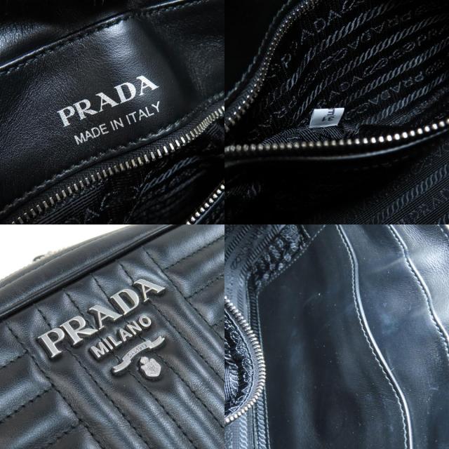 PRADA プラダ チェーンショルダー ショルダーバッグ ラムスキン