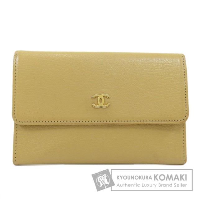 CHANEL シャネル ココマーク ゴールド金具 二つ折り財布（小銭入れあり 