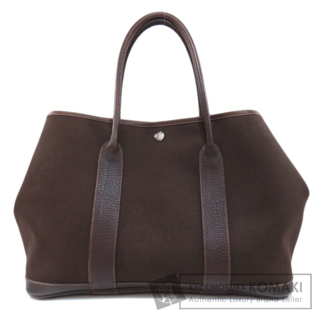 HERMES エルメス ガーデンパーティPM ダークブラウン シルバー金具  