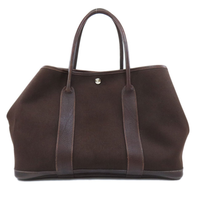 HERMES エルメス ガーデンパーティPM ダークブラウン シルバー金具 