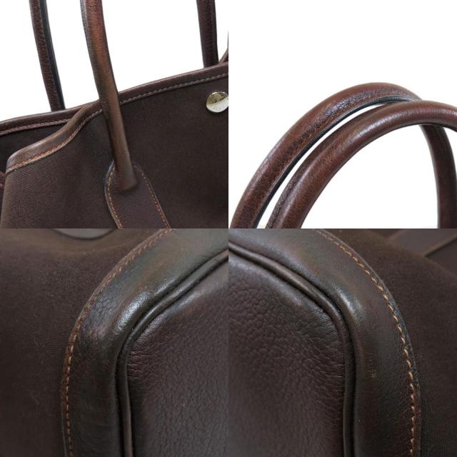 HERMES エルメス ガーデンパーティPM ダークブラウン シルバー金具 