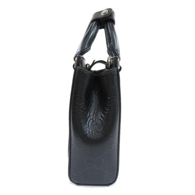 GUCCI グッチ 696010 GGエンボス ミニトート 2WAY トートバッグ レザー  