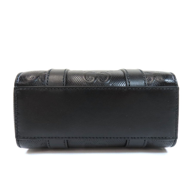 GUCCI グッチ 696010 GGエンボス ミニトート 2WAY トートバッグ レザー  