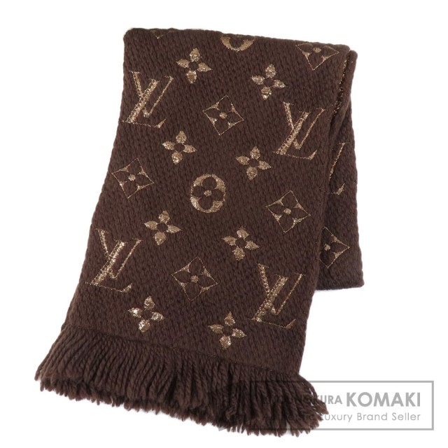 ルイヴィトン M70424 エシャルプ・ロゴマニア・ミックス ウールシルク  