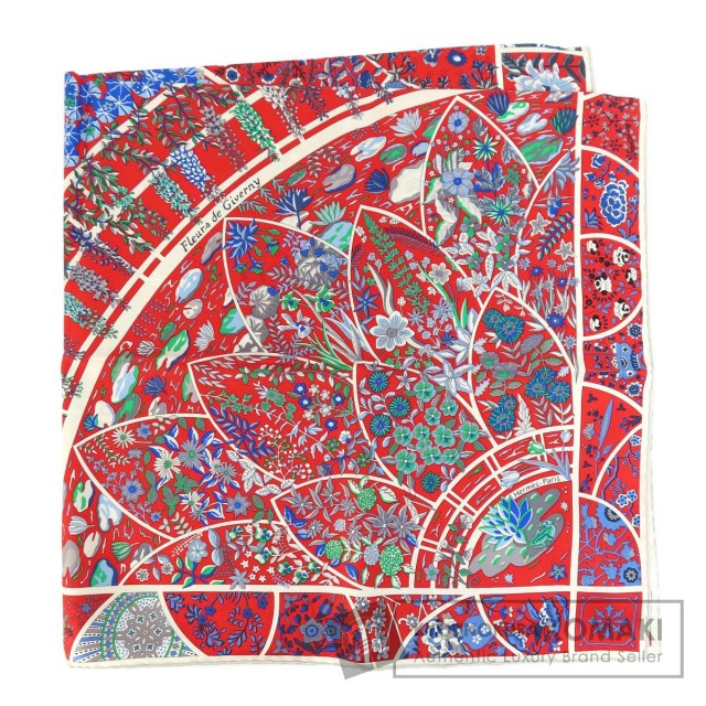 HERMES エルメス カレ90 Fleurs de Giverny ジヴェルニーの花 スカーフ 